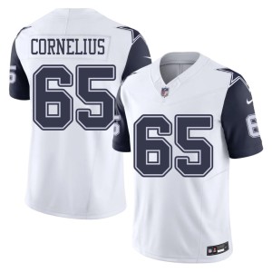 Cowboys Nation Mens Color Rush Ajani Cornelius #65 Football White Jersey 430440-533