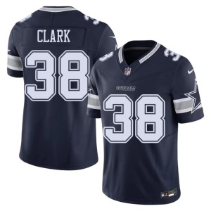 Dallas Men Official Alijah Clark #38 Navy Jersey 973081-293