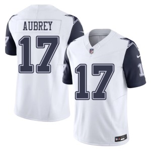 Dallas Cowboys 2026-27 #17 Brandon Aubrey Men's White Color Rush Jerseys 252729-610