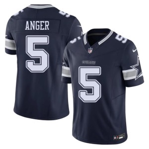 Cowboys Nation Bryan Anger Men's #5 Player Navy Jerseys 202240-862