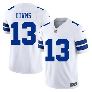 Dem Boys Men Replica White #13 Caleb Downs Jersey 395565-272