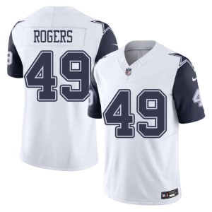 Big D Men's NIL Color Rush #49 DJ Rogers White Jerseys 760324-641