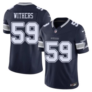 Lone Star Cowboys DJ Withers Navy Men Official #59 Jersey 555915-990