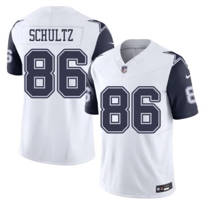 Lone Star Cowboys White Dalton Schultz Men #86 Color Rush Football Jersey 168710-914