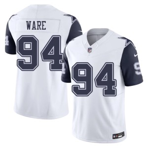 The 'Boys Color Rush #94 Men DeMarcus Ware White Limited Jersey 296776-802