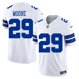 Dallas Cowboys Replica #29 White Men's Devin Moore Jerseys 872201-192