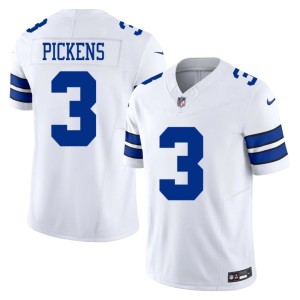 Lone Star Cowboys George Pickens Mens White #3 NFL Jerseys 975622-584