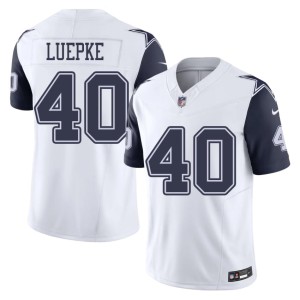 America's Team White Color Rush Replica #40 Hunter Luepke Mens Jerseys 896363-936