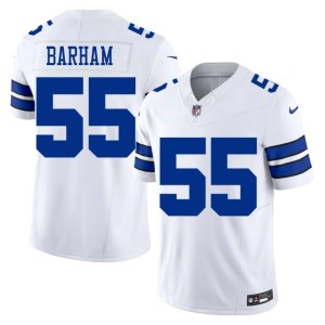 The 'Boys White #55 Jaishawn Barham Men's Football Jersey 977651-865