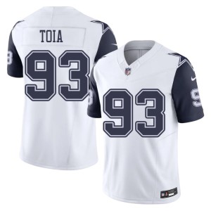 Big D White Color Rush Jay Toia Men #93 Replica Jersey 274211-605