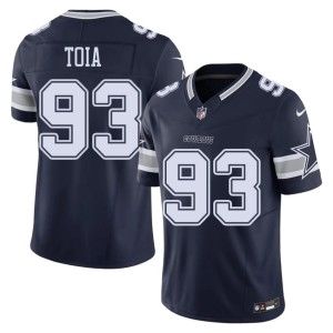 Lone Star Cowboys Navy NIL #93 Jay Toia Men's Jerseys 207505-362