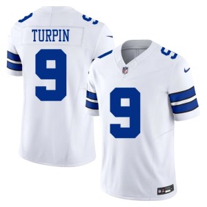 DAL Mens Replica KaVontae Turpin White #9 Jersey 898307-611