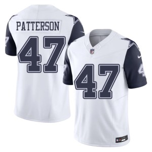 Lone Star Cowboys Color Rush Langston Patterson Men White #47 Embroidery Jersey 724929-706