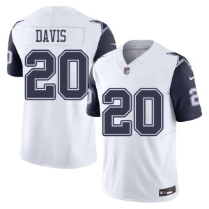 America's Team Replica Malik Davis #20 White Men's Color Rush Jerseys 366661-935