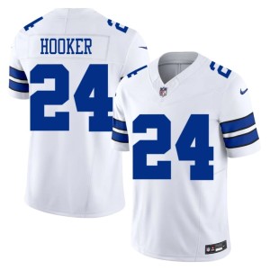 Big D Men's Malik Hooker Official #24 White Jersey 812962-500