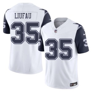 DAL Cowboys Color Rush White Men's #35 Stitched Marist Liufau Jersey 672780-779