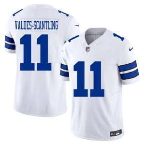 Big D Mens Marquez Valdes-Scantling Game White #11 Jersey 103117-903