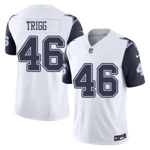 Cowboys Nation Michael Trigg White Men Color Rush #46 NIL Jerseys 249678-392