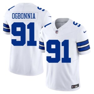 Lone Star Cowboys #91 Men White 2026 Otito Ogbonnia Jersey 629830-579