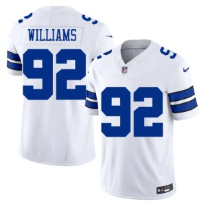 Cowboys Men's Player White #92 Quinnen Williams Jersey 678172-347