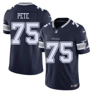 DAL Cowboys #75 Men's Shiyazh Pete Navy NIL Jersey 577522-420