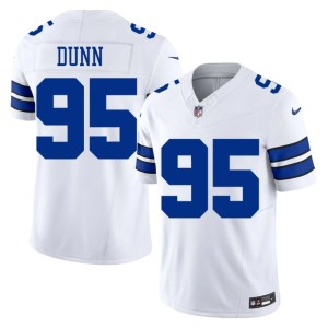 Cowboys Replica Men's #95 Tommy Dunn White Jersey 323951-313