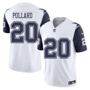 DAL Cowboys Color Rush #20 Tony Pollard Limited White Men's Jersey 695391-190