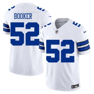 DC Official #52 Men's White Tyler Booker Jersey 891469-823
