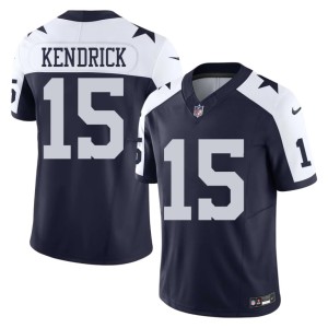 Cowboys Navy Derion Kendrick Alternate Men #15 Football Jersey 374251-886