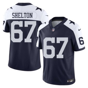 Cowboys Nation Mens 2026 Alternate Drew Shelton #67 Navy Jersey 505487-689