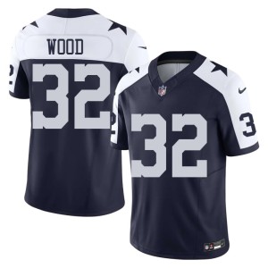 Dallas Cowboys Men Navy Football Julius Wood #32 Alternate Jerseys 929244-462