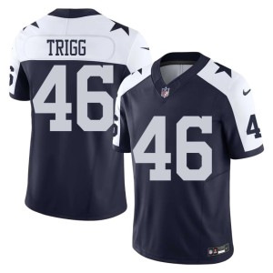 Dallas Michael Trigg #46 Alternate Navy Game Men's Jerseys 658547-984