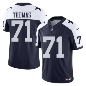 DAL Cowboys Men's Navy Alternate #71 Nate Thomas 2026 Jerseys 400680-897