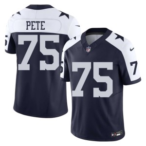 Lone Star Cowboys Navy #75 Mens Shiyazh Pete Limited Alternate Jerseys 488354-690