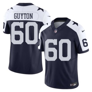 Lone Star Cowboys Tyler Guyton Alternate Men Navy Embroidery #60 Jersey 728131-240
