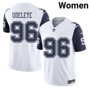 DC Women NFL Adedayo Odeleye Color Rush #96 White Jersey 416723-254