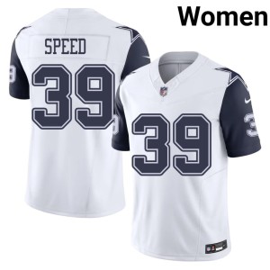 DAL Cowboys Ameer Speed Womens 2026 White #39 Color Rush Jerseys 244045-234