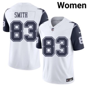 D-Boys #83 Color Rush Anthony Smith Women's Game White Jerseys 127371-643