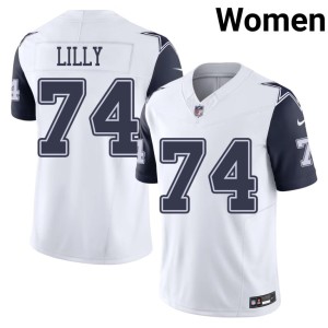 D-Boys Color Rush Game White Bob Lilly Womens #74 Jersey 921308-793