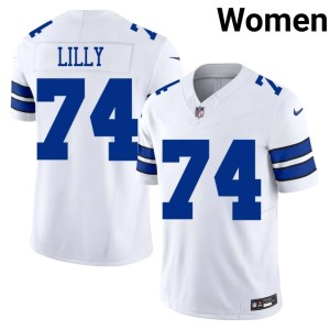 Cowboys Nation Womens Bob Lilly #74 NIL White Jersey 245002-694