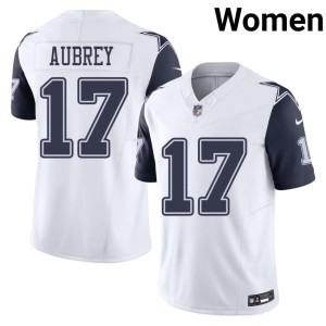 DAL Womens Brandon Aubrey #17 Color Rush 2026-27 White Jersey 393901-862