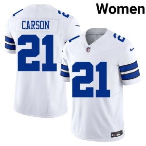 DAL Cowboys Caelen Carson White Women's #21 2026 Jersey 819402-356
