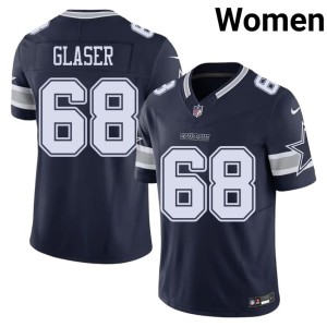 America's Team #68 NFL Navy Chris Glaser Women Jerseys 506224-970