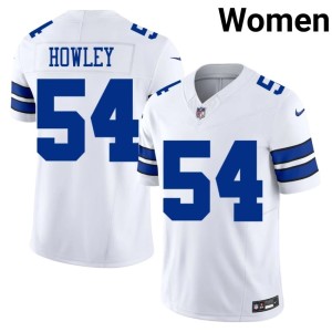 Cowboys Nation Player White Chuck Howley #54 Women's Jersey 646992-674