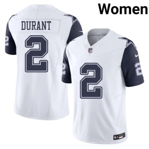 DAL Cowboys Women's #2 Color Rush Cobie Durant White NFL Jersey 589964-533