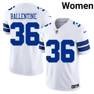 D-Boys Women's Corey Ballentine #36 White Embroidery Jerseys 535453-188