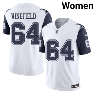 Dallas 2026-27 White #64 Color Rush DJ Wingfield Womens Jerseys 327694-197