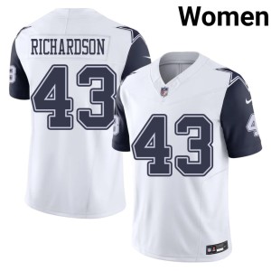 D-Boys #43 Women 2026-27 Dominic Richardson Color Rush White Jerseys 358854-862