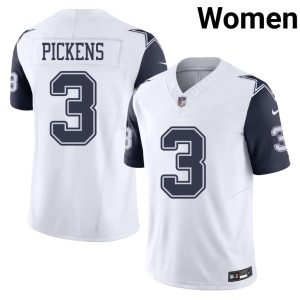 DC Embroidery #3 White Womens Color Rush George Pickens Jersey 453306-469