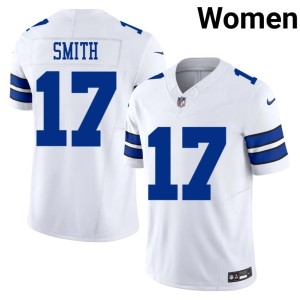 America's Team Embroidery Jaden Smith White #17 Women's Jersey 676364-335